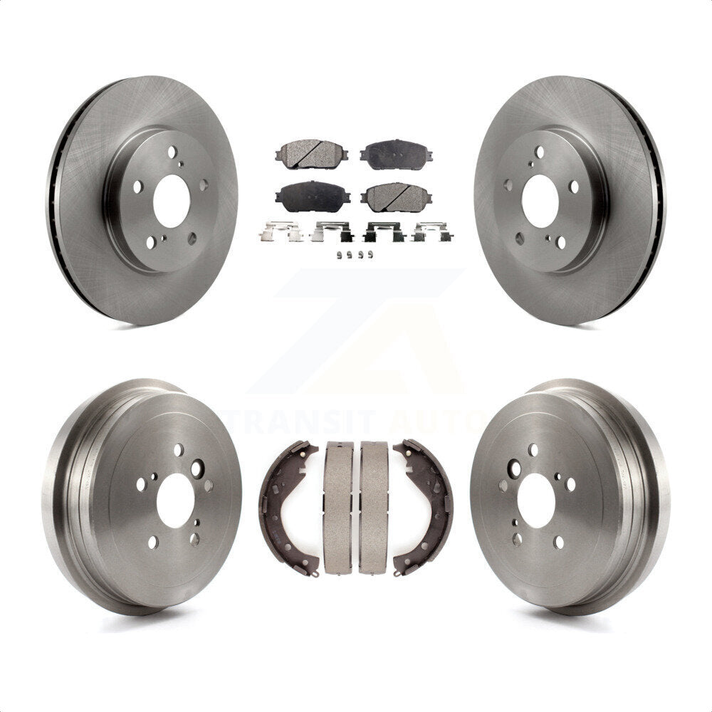 [Avant + Arrière] Kit de Disque et plaquette (céramique) de frein pour 2006 Toyota Camry SE XLE Vehicles Manufactured In USA K8T-103567 par Transit Auto