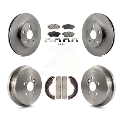 [Avant + Arrière] Kit de Disque et plaquette (céramique) de frein pour 2006 Toyota Camry SE XLE Vehicles Manufactured In USA K8T-103567 par Transit Auto