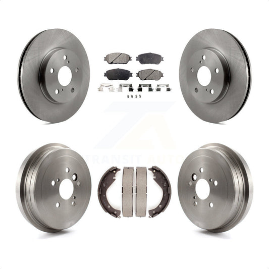 [Avant + Arrière] Kit de Disque et plaquette (céramique) de frein pour 2006 Toyota Camry SE XLE Vehicles Manufactured In USA K8T-103567 par Transit Auto