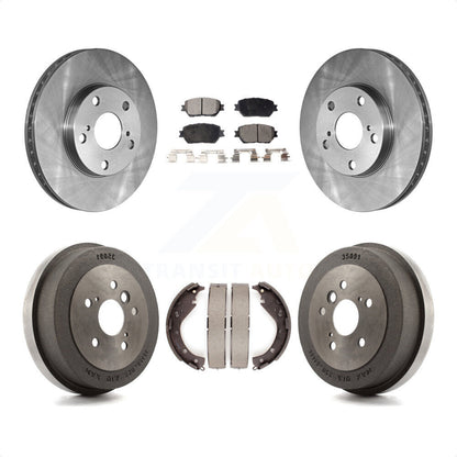 [Avant + Arrière] Kit de Disque et plaquette (céramique) de frein pour 2005 Toyota Camry Base LE Vehicles Manufactured In USA K8T-103569 par Transit Auto
