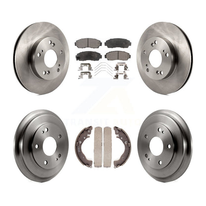[Avant + Arrière] Kit de Disque et plaquette (céramique) de frein pour 2015 Honda Civic LX avec Manual transmission K8T-103593