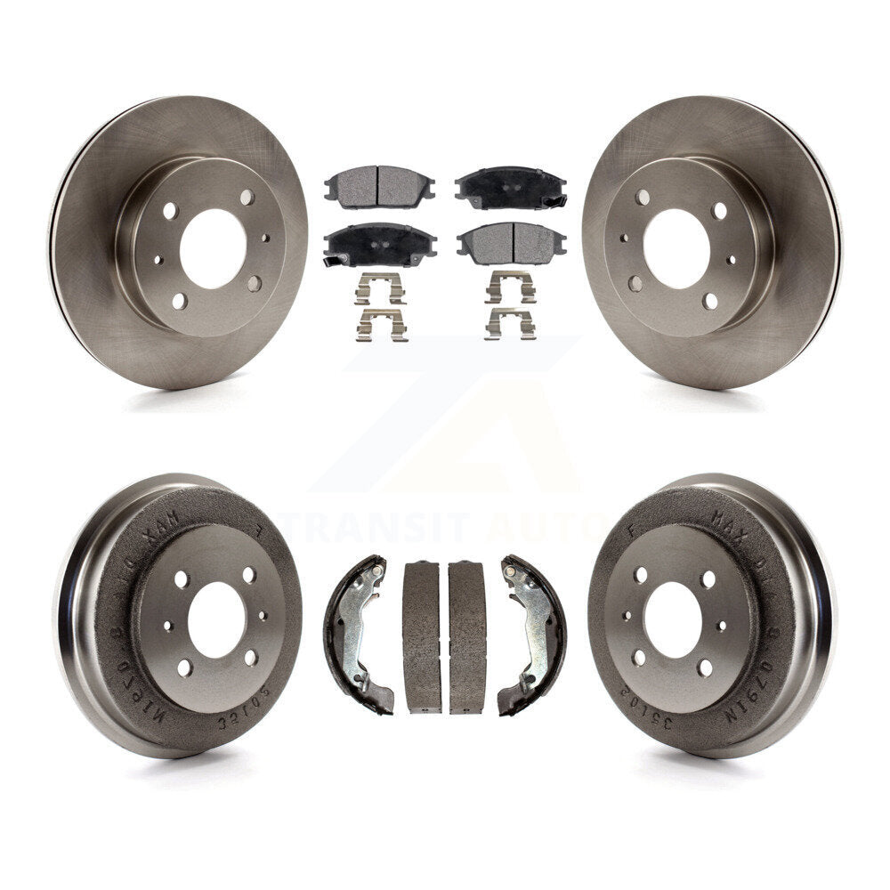 [Avant + Arrière] Kit de Disque et plaquette (céramique) de frein pour 2003-2005 Hyundai Accent K8T-103615