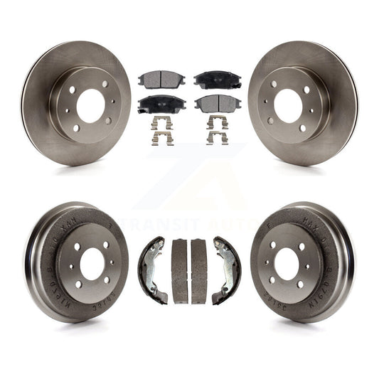 [Avant + Arrière] Kit de Disque et plaquette (céramique) de frein pour 2003-2005 Hyundai Accent K8T-103615