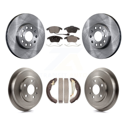 [Avant + Arrière] Kit de Disque et plaquette (céramique) de frein pour Volkswagen Jetta Beetle avec 288mm Diameter Rotor K8T-103621
