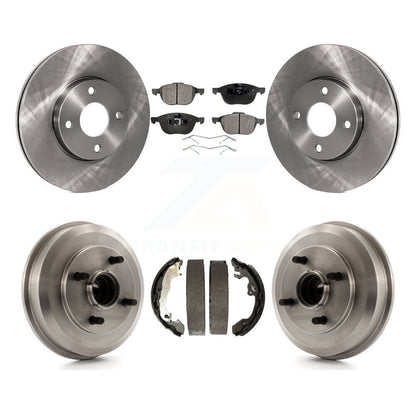 [Avant + Arrière] Kit de Disque et plaquette (céramique) de frein pour 2005-2007 Ford Focus Wheel Bearing Includes K8T-103626