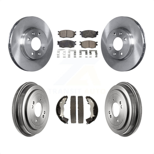 [Avant + Arrière] Kit de Disque et plaquette (céramique) de frein pour Hyundai Accent Kia Rio Rio5 K8T-103628 par Transit Auto