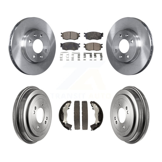 [Avant + Arrière] Kit de Disque et plaquette (céramique) de frein pour Hyundai Accent Kia Rio Rio5 K8T-103628