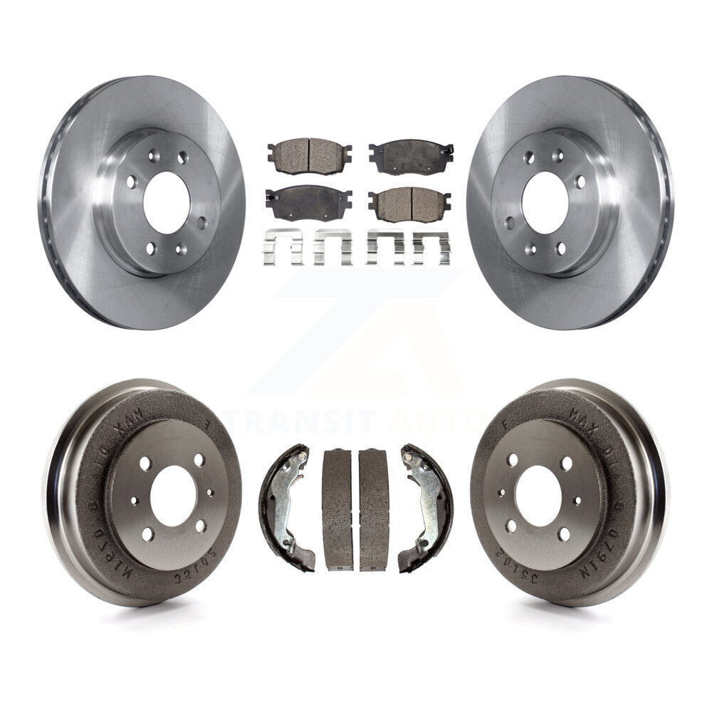 [Avant + Arrière] Kit de Disque et plaquette (céramique) de frein pour 2006 Hyundai Accent Sedan To 09 30 05 K8T-103629