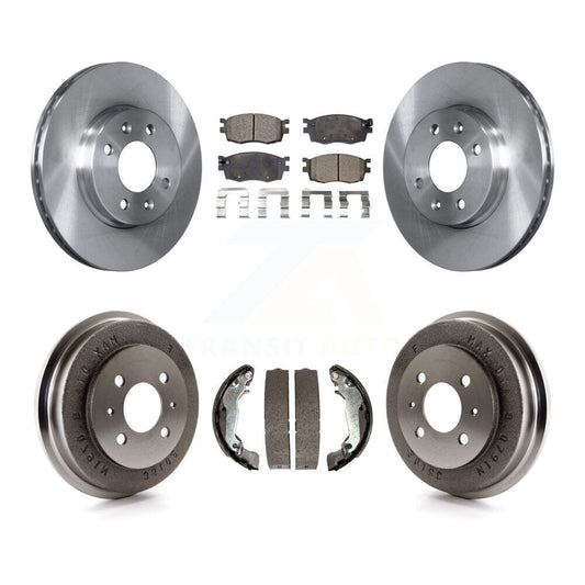 [Avant + Arrière] Kit de Disque et plaquette (céramique) de frein pour 2006 Hyundai Accent Sedan To 09 30 05 K8T-103629