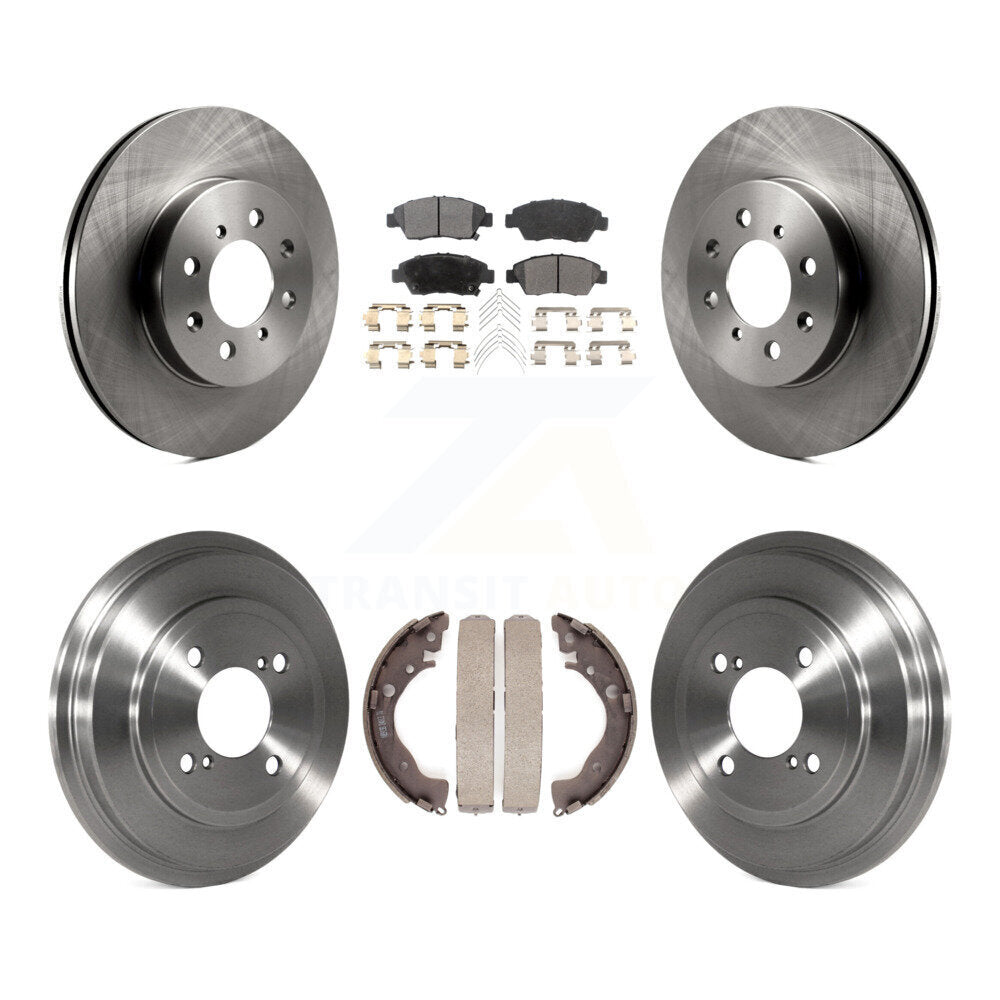 [Avant + Arrière] Kit de Disque et plaquette (céramique) de frein pour 2013 Honda Fit DX K8T-103642