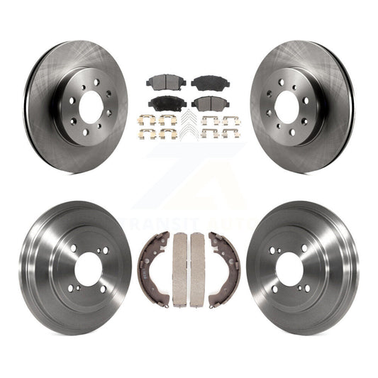[Avant + Arrière] Kit de Disque et plaquette (céramique) de frein pour 2013 Honda Fit DX K8T-103642