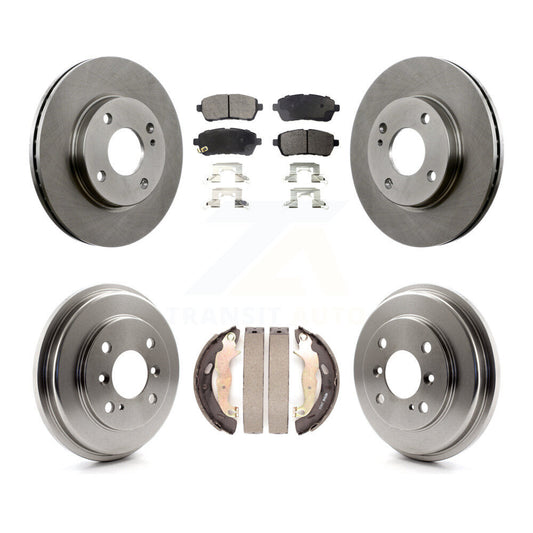 [Avant + Arrière] Kit de Disque et plaquette (céramique) de frein pour Ford Fiesta K8T-103652