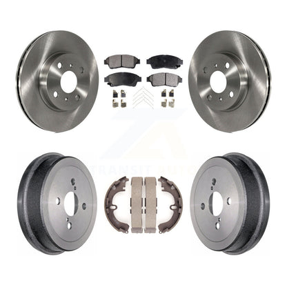 [Avant + Arrière] Kit de Disque et plaquette (céramique) de frein pour 1993-1997 Toyota Corolla Geo Prizm K8T-103663