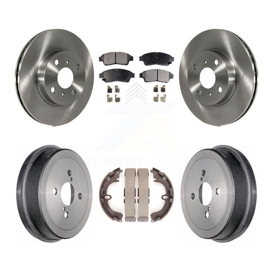 [Avant + Arrière] Kit de Disque et plaquette (céramique) de frein pour 1993-1997 Toyota Corolla Geo Prizm K8T-103663