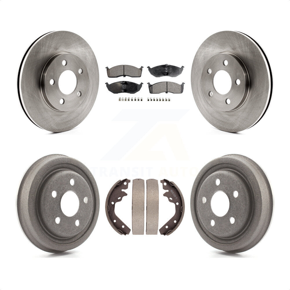 [Avant + Arrière] Kit de Disque et plaquette (céramique) de frein pour Neon Dodge Plymouth Chrysler SX 2.0 K8T-103666 par Transit Auto