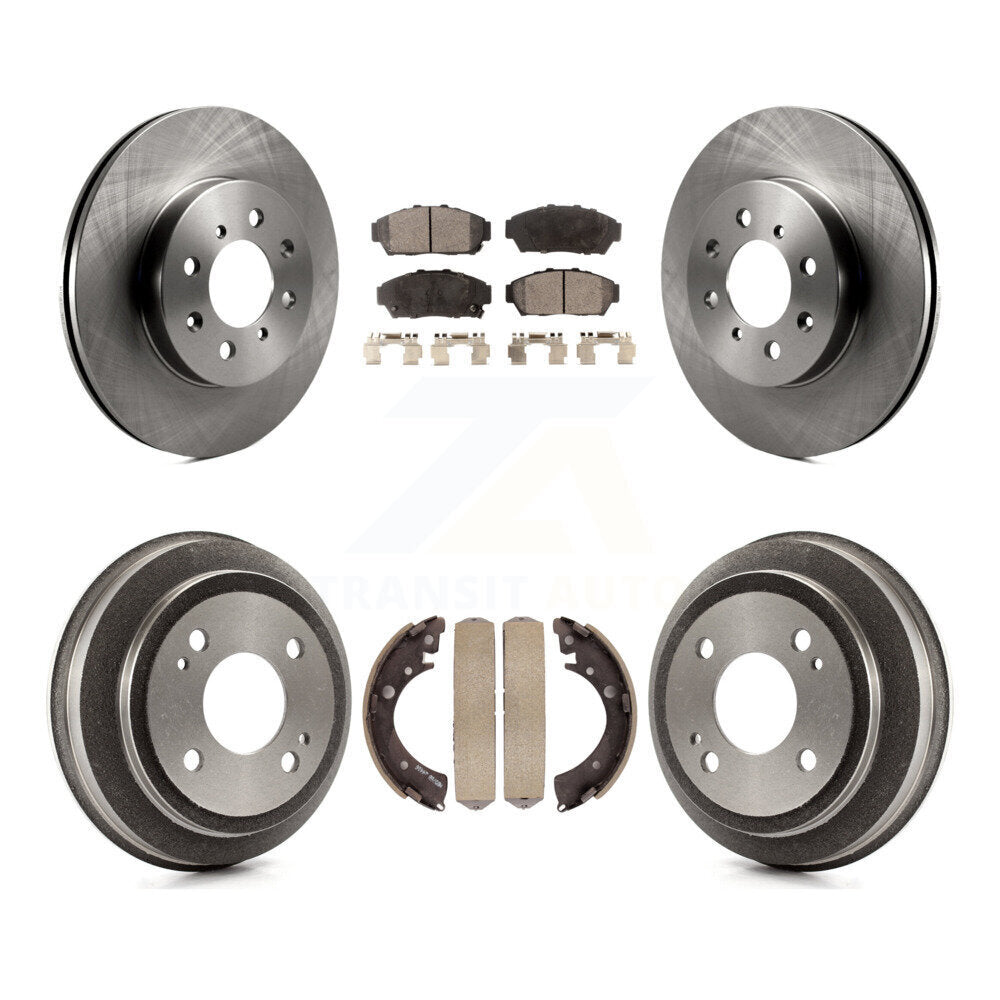 [Avant + Arrière] Kit de Disque et plaquette (céramique) de frein pour 1994-1995 Honda Civic EX avec Coupe Manual transmission K8T-103671