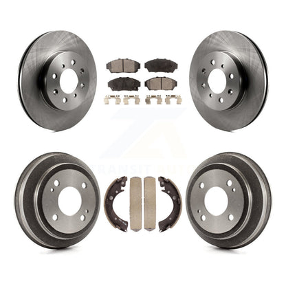 [Avant + Arrière] Kit de Disque et plaquette (céramique) de frein pour 1994-1995 Honda Civic EX avec Coupe Manual transmission K8T-103671