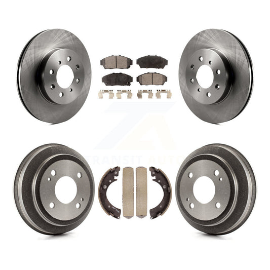 [Avant + Arrière] Kit de Disque et plaquette (céramique) de frein pour 1994-1995 Honda Civic EX avec Coupe Manual transmission K8T-103671