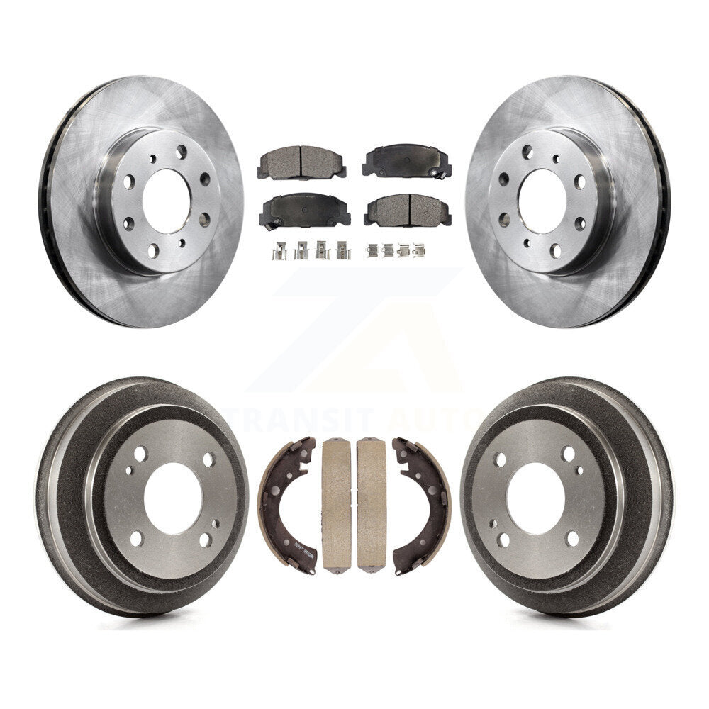 [Avant + Arrière] Kit de Disque et plaquette (céramique) de frein pour 1993-1995 Honda Civic DX avec Coupe Manual transmission K8T-103674