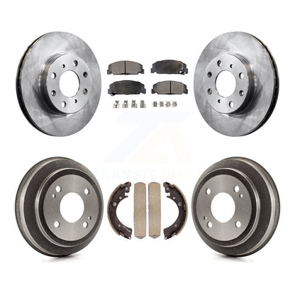 [Avant + Arrière] Kit de Disque et plaquette (céramique) de frein pour 1993-1995 Honda Civic DX avec Coupe Manual transmission K8T-103674