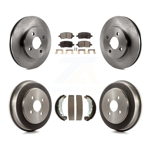 [Avant + Arrière] Kit de Disque et plaquette (céramique) de frein pour Chevrolet Cobalt Saturn Ion Pontiac Pursuit K8T-103675