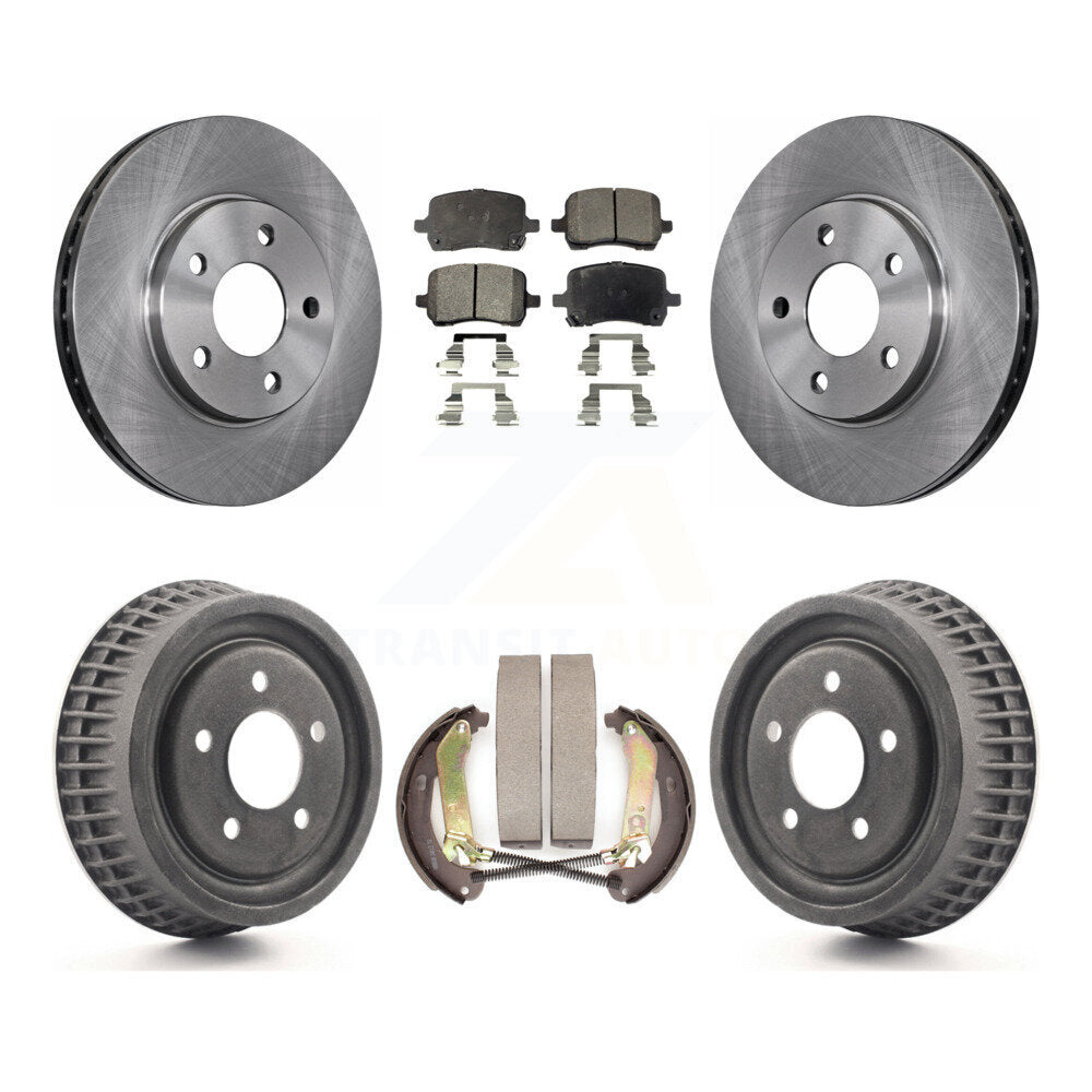 [Avant + Arrière] Kit de Disque et plaquette (céramique) de frein pour 2004 Chevrolet Malibu rear brakes avec 276mm Diameter Rotor K8T-103677