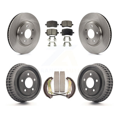 [Avant + Arrière] Kit de Disque et plaquette (céramique) de frein pour 2004 Chevrolet Malibu rear brakes avec 296mm Diameter Rotor K8T-103678