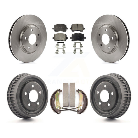 [Avant + Arrière] Kit de Disque et plaquette (céramique) de frein pour 2004 Chevrolet Malibu rear brakes avec 296mm Diameter Rotor K8T-103678
