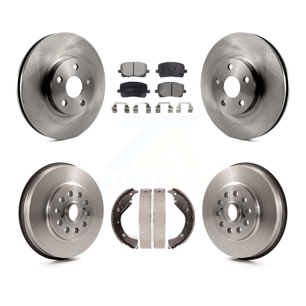 [Avant + Arrière] Kit de Disque et plaquette (céramique) de frein pour 2003-2006 Toyota Matrix Pontiac Vibe AWD K8T-103684