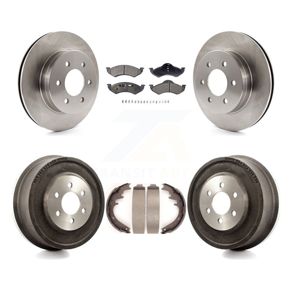 [Avant + Arrière] Kit de Disque et plaquette (céramique) de frein pour 2000-2002 Dodge Dakota Durango K8T-103693