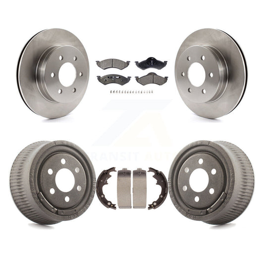 [Avant + Arrière] Kit de Disque et plaquette (céramique) de frein pour 2000-2002 Dodge Dakota avec 9" Diameter K8T-103694
