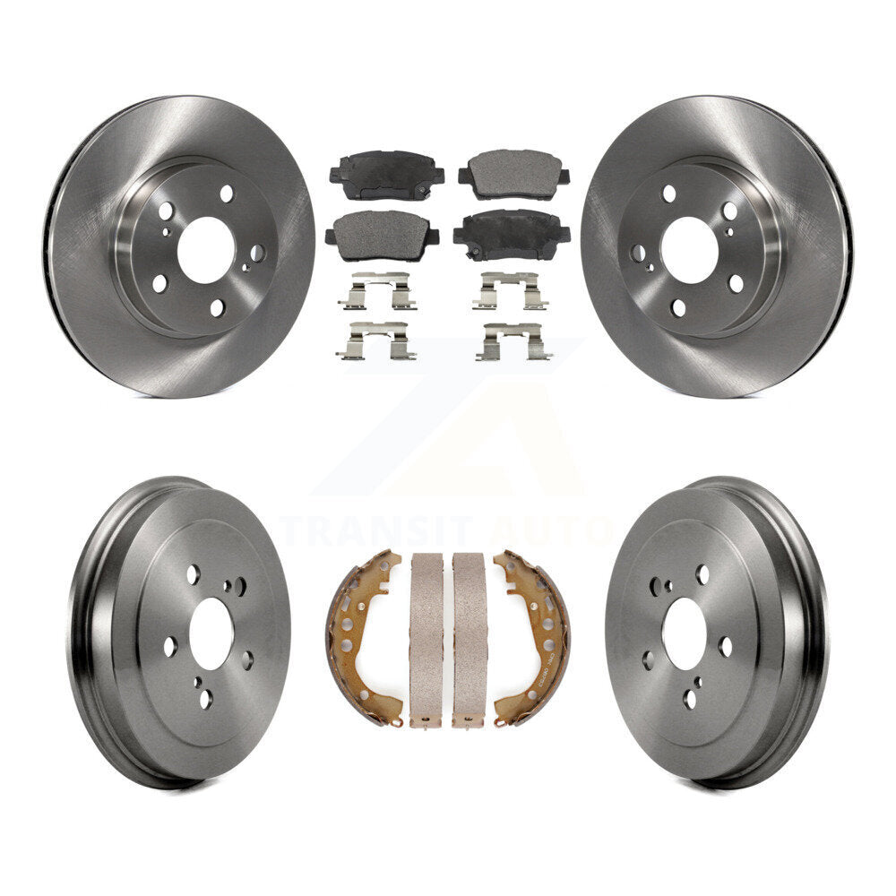 [Avant + Arrière] Kit de Disque et plaquette (céramique) de frein pour 2004-2008 Toyota Prius K8T-103695