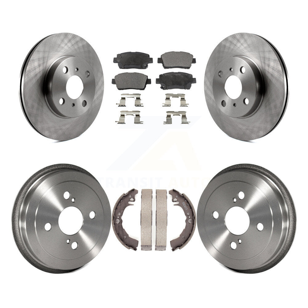 [Avant + Arrière] Kit de Disque et plaquette (céramique) de frein pour 2001-2005 Toyota Echo K8T-103697