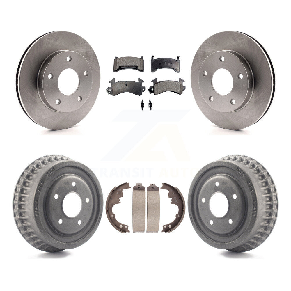 [Avant + Arrière] Kit de Disque et plaquette (céramique) de frein pour Chevrolet S10 Blazer GMC S15 Jimmy Sonoma Buick Riviera Oldsmobile Toronado Syclone Bravada K8T-103700