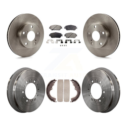 [Avant + Arrière] Kit de Disque et plaquette (céramique) de frein pour 2015 Toyota Tacoma 4WD avec 5 Lug Wheels K8T-103707
