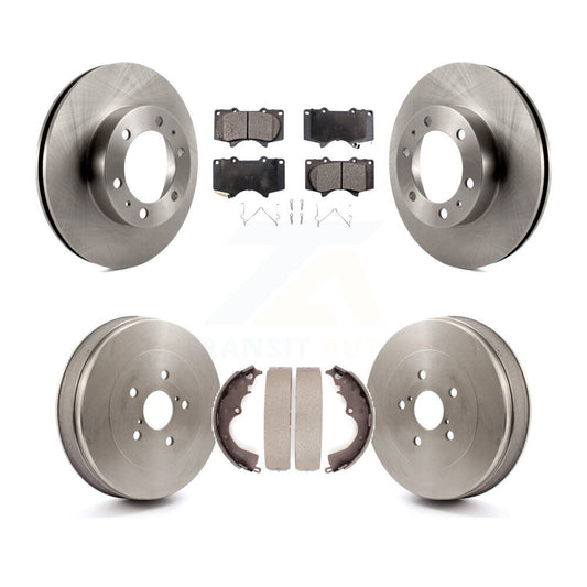 [Avant + Arrière] Kit de Disque et plaquette (céramique) de frein pour 2015 Toyota Tacoma RWD avec 6 Lug Wheels K8T-103708