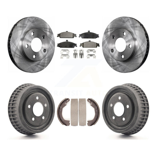 [Avant + Arrière] Kit de Disque et plaquette (céramique) de frein pour Chevrolet Pontiac Grand Am Malibu Classic Oldsmobile Alero Cutlass K8T-103720