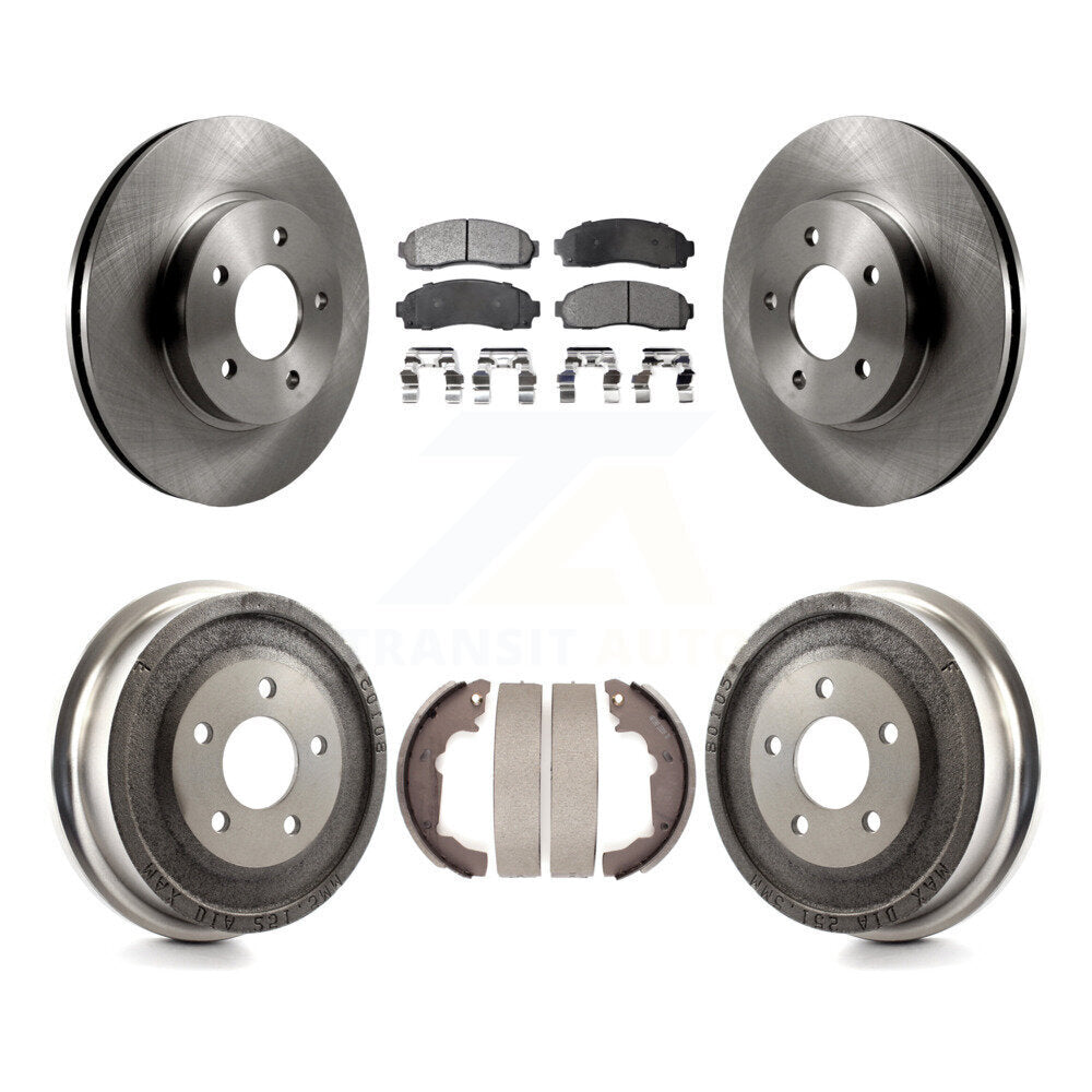 [Avant + Arrière] Kit de Disque et plaquette (céramique) de frein pour Saturn Vue Chevrolet Equinox Pontiac Torrent K8T-103724