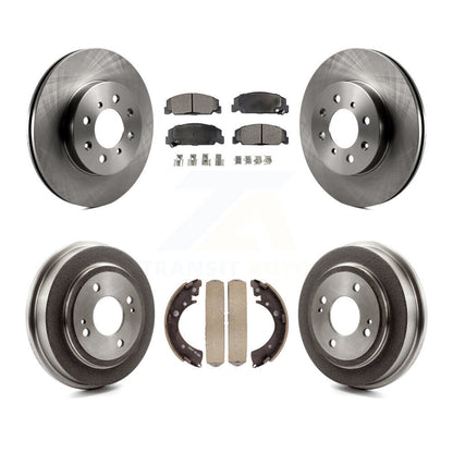 [Avant + Arrière] Kit de Disque et plaquette (céramique) de frein pour 1997 Honda Civic LX avec 4-Wheel ABS K8T-103739