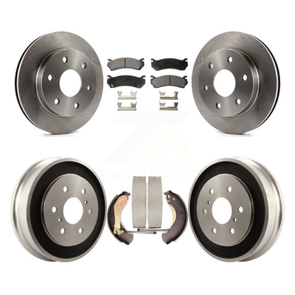 [Avant + Arrière] Kit de Disque et plaquette (céramique) de frein pour Chevrolet Silverado 1500 GMC Sierra Classic K8T-103741
