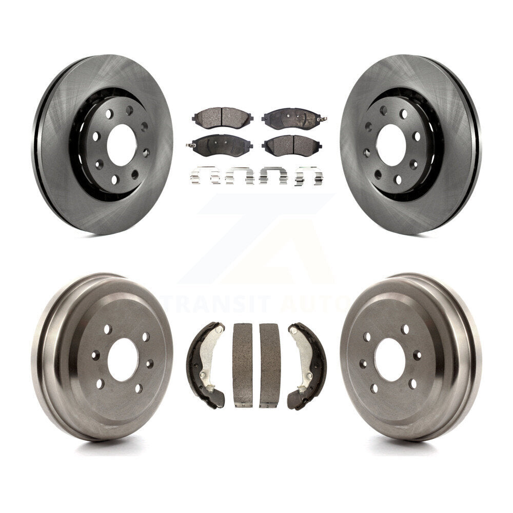 [Avant + Arrière] Kit de Disque et plaquette (céramique) de frein pour Chevrolet Aveo Spark Aveo5 Pontiac G3 Suzuki Wave Wave5 Swift+ K8T-103743