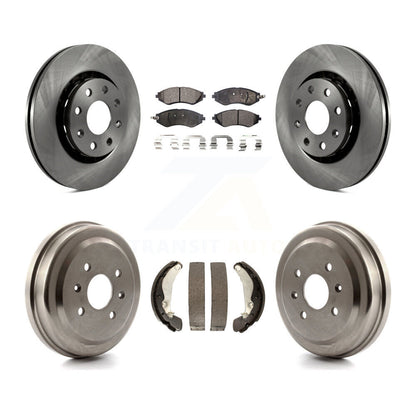 [Avant + Arrière] Kit de Disque et plaquette (céramique) de frein pour Chevrolet Aveo Spark Aveo5 Pontiac G3 Suzuki Wave Wave5 Swift+ K8T-103743