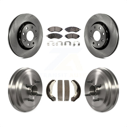 [Avant + Arrière] Kit de Disque et plaquette (céramique) de frein pour Chevrolet Aveo Aveo5 Pontiac G3 Wave Wave5 avec Hub Assembly K8T-103744 par Transit Auto