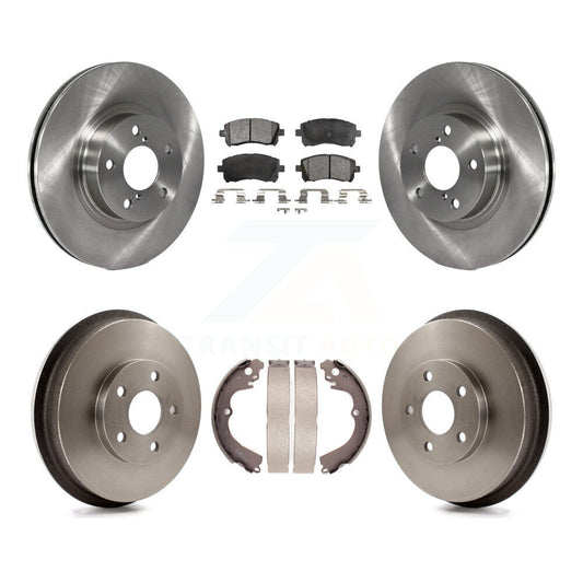 [Avant + Arrière] Kit de Disque et plaquette (céramique) de frein pour 1998-2002 Subaru Forester 4-Wheel ABS K8T-103745