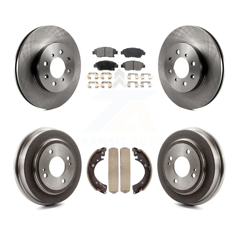 [Avant + Arrière] Kit de Disque et plaquette (céramique) de frein pour 2007-2008 Honda Fit K8T-103752