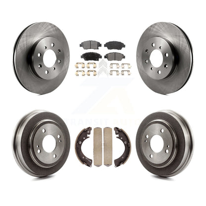 [Avant + Arrière] Kit de Disque et plaquette (céramique) de frein pour 2007-2008 Honda Fit K8T-103752