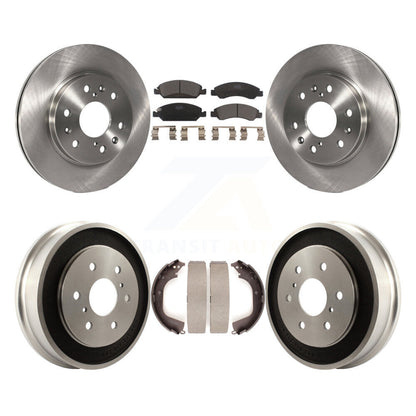 [Avant + Arrière] Kit de Disque et plaquette (céramique) de frein pour 2008 Chevrolet Silverado 1500 GMC Sierra avec Vehicles Using Hold Down Pins K8T-103757