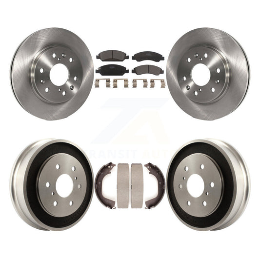 [Avant + Arrière] Kit de Disque et plaquette (céramique) de frein pour 2008 Chevrolet Silverado 1500 GMC Sierra avec Vehicles Using Hold Down Pins K8T-103757
