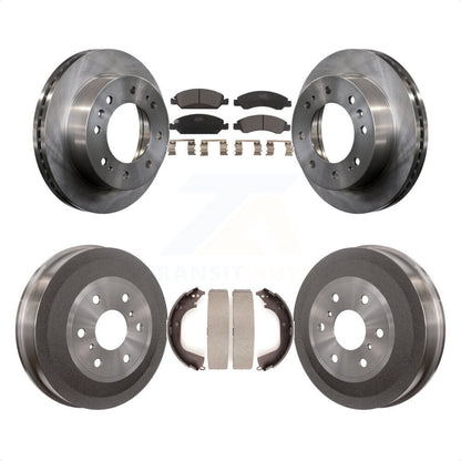 [Avant + Arrière] Kit de Disque et plaquette (céramique) de frein pour 2011 Chevrolet Silverado 1500 Hybrid K8T-103760 par Transit Auto