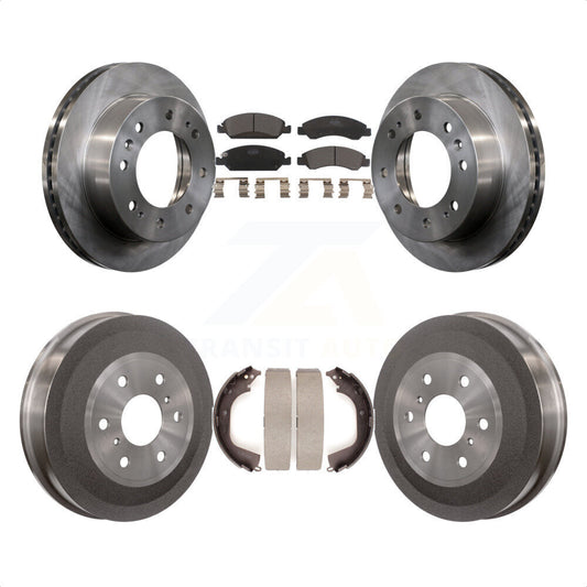 [Avant + Arrière] Kit de Disque et plaquette (céramique) de frein pour 2011 Chevrolet Silverado 1500 Hybrid K8T-103760 par Transit Auto